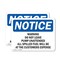 Signmission Warning Do Not Leave Pump Unattended All, 10 in W x Rectangle, Plastic OS-2PACK-NS-P-710-L-18905 - alternate 1